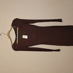 Hunter Green low cut cute long dress